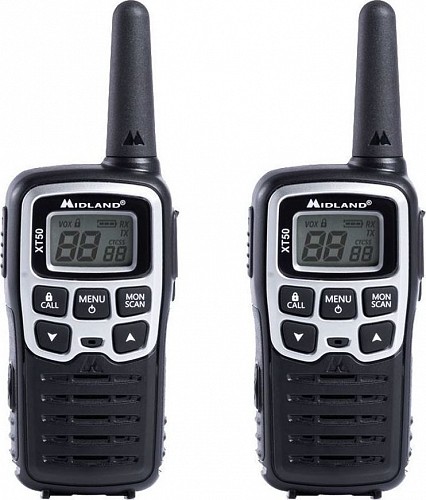 Midland XT50 Ζεύγος Φορητών Ασύρματων Επαναφορτιζόμενων Πομποδεκτών PMR446