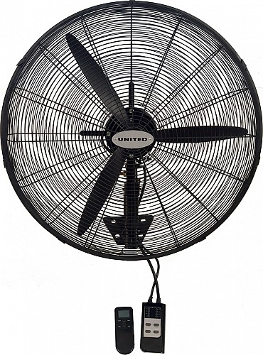 Επαγγελματικός Ανεμιστήρας Τοίχου United UIF 764 - 61cm, με τηλεχειριστήριο