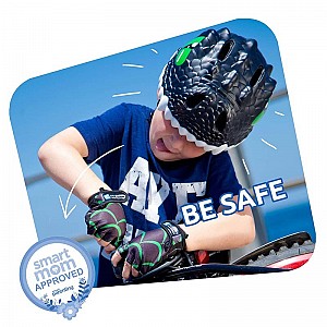 Crazy Safety Παιδικό Κράνος Με Ζωάκια - Dragon Black Φ49-55cm NSH-100201-01-01