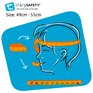 Crazy Safety Παιδικό Κράνος Με Ζωάκια - Dragon Black Φ49-55cm NSH-100201-01-01