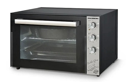Hausberg HB-8020 TURBO Ηλεκτρικό Φουρνάκι 70lt Χωρίς Εστίες Μαύρο