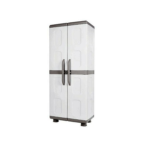 Homeplast A00661 Ντουλάπα-παπουτσοθήκη πλαστική Μυρτώ γκρι/ανθρακί 73x44x179εκ