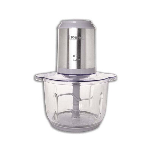 Primo Πολυκόπτης 500W 2L με γυάλινο μπωλ inox/γκρι - (PRFC-40486)