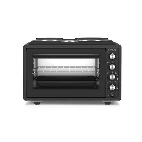Davoline Urban Chef 3703 BL Ηλεκτρικό Φουρνάκι 37lt με 3 Εστίες Μαύρο 801229001