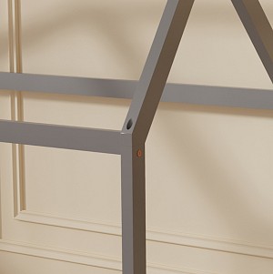 B2bmarkt ΚΡΕΒΑΤΙ ΠΑΙΔΙΚΟ PEPE HM677.05 τ.MONTESSORI ΞΥΛΟ ΠΕΥΚΟ ΓΚΡΙ- 190x90εκ