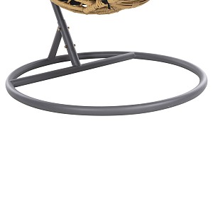 B2bmarkt ΜΟΝΗ ΚΡΕΜΑΣΤΗ ΦΩΛΙΑ ME ΥΠΟΠΟΔΙΟ GRACIE HM5755.02 ΜΠΕΖ ΣΥΝΘ.RATTAN-ΓΚΡΙ ΜΕΤΑΛ.ΣΚΕΛΕΤΟΣ Φ104x200Υεκ