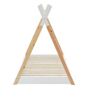 B2bmarkt ΚΡΕΒΑΤΙ ΠΑΙΔΙΚΟ MUNK HM699.03 τ.MONTESSORI ΞΥΛΟ ΠΕΥΚΟΥ ΦΥΣΙΚΟ-ΛΕΥΚΟ- 190x90εκ
