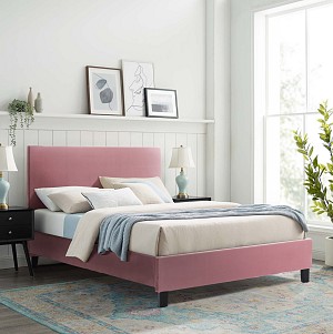 B2bmarkt ΚΡΕΒΑΤΙ ΜΕ ΣΤΡΩΜΑ BECCA HM21283.05 ΣΑΠΙΟ ΜΗΛΟ ΒΕΛΟΥΔΟ--ΓΙΑ 150x200εκ
