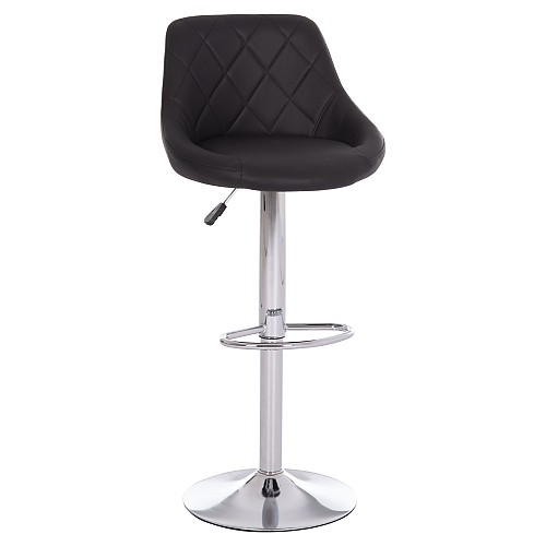 B2bmarkt ΣΚΑΜΠΟ ΜΠΑΡ ROSE HM204.21 ΜΕ ΑΜΟΡΤΙΣΕΡ ΧΡΩΜΙΟΥ & ΜΑΥΡΟ PU 48x45x105Υεκ.