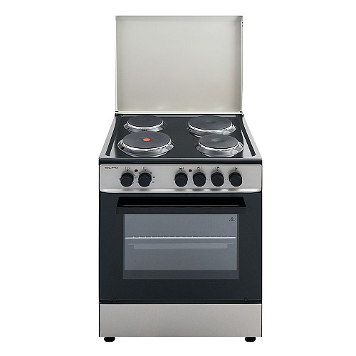 SILIFO SF6161CFEX Ηλεκτρική Κουζίνα 60cm με Εμαγιέ Εστίες Inox