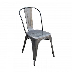 Woodwell RELIX Καρέκλα-Pro, Στοιβαζόμενη, Μέταλλο Βαφή Metal με Διακοσμητική Σκουριά Ε-00014758 Ε5191,6