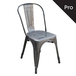 Woodwell RELIX Καρέκλα-Pro, Στοιβαζόμενη, Μέταλλο Βαφή Metal με Διακοσμητική Σκουριά Ε-00014758 Ε5191,6